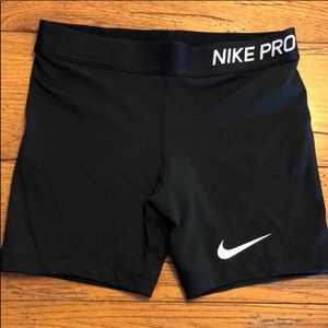 EUC YOUTH girls large Nike pro compression shorts